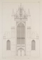KG 15838
<br/>
Grondtekeningen van het Gebouw der Maatschappije van verdiensten (...) Felix Meritis: achtergevel
<br/>
<em>Meer de Jonge, Noach van der (1741-1822)</em>